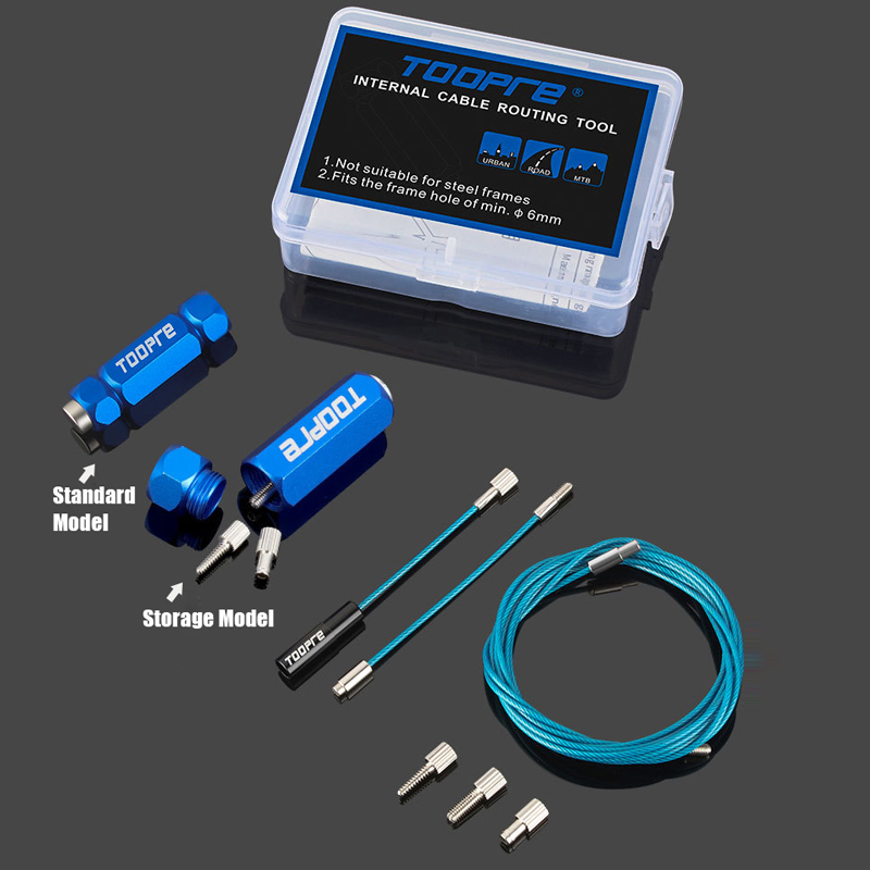 Kit de enrutamiento de cables internos para bicicleta, herramienta, guía de tracción rápida, imán para marcos de bicicleta, freno de cambio, Cable interno, manguera hidráulica
