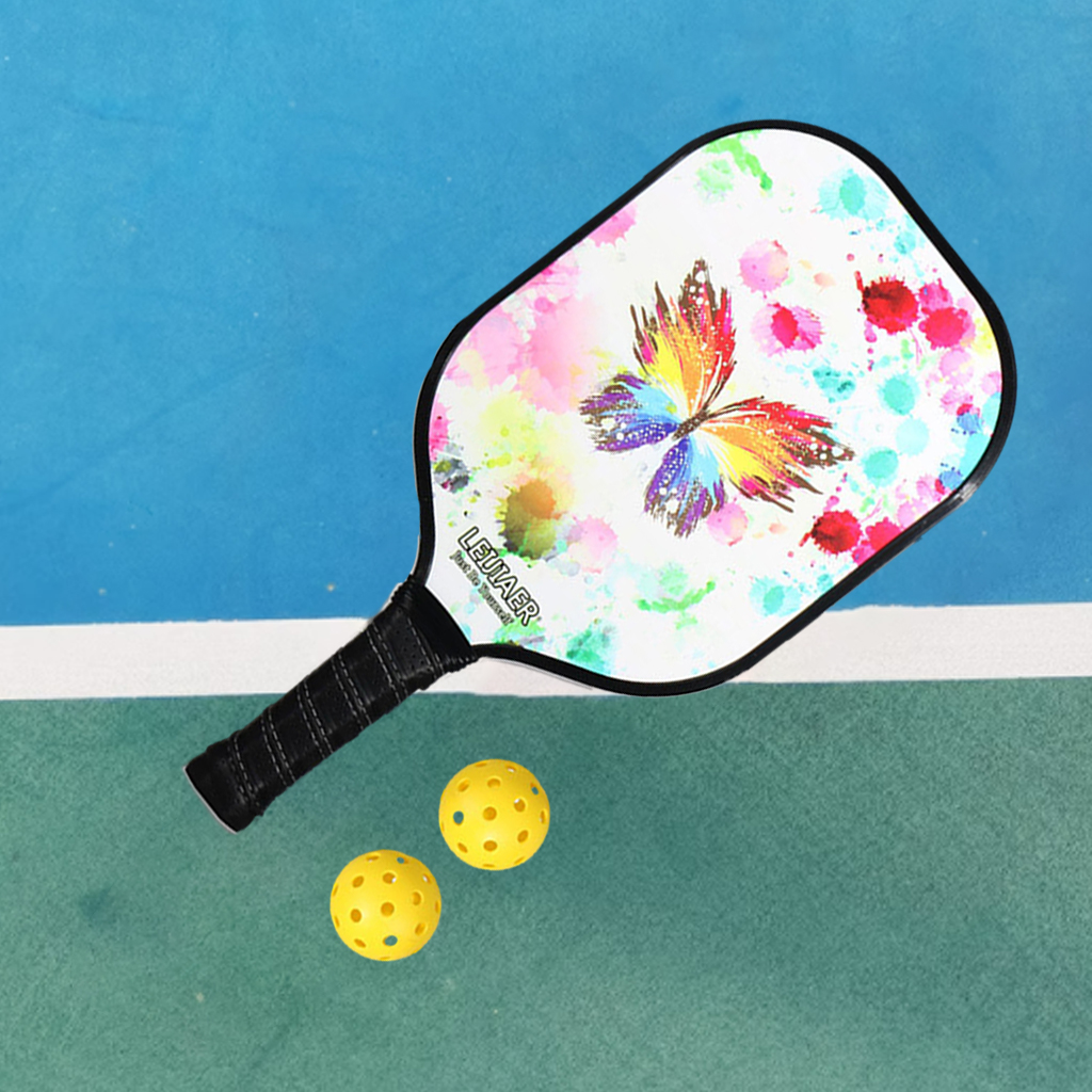 Pickleball Paddles Honeycomb Core Lightweight Portable 2 Bags for Gym Sports: Butterfly