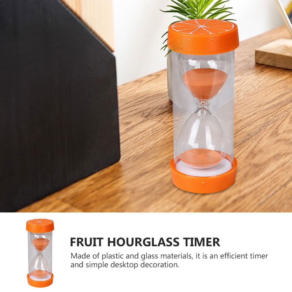 Fruit Zandloper Zand Glas Timer Ornament Decoratieve Zandloper Zand Klok Decor