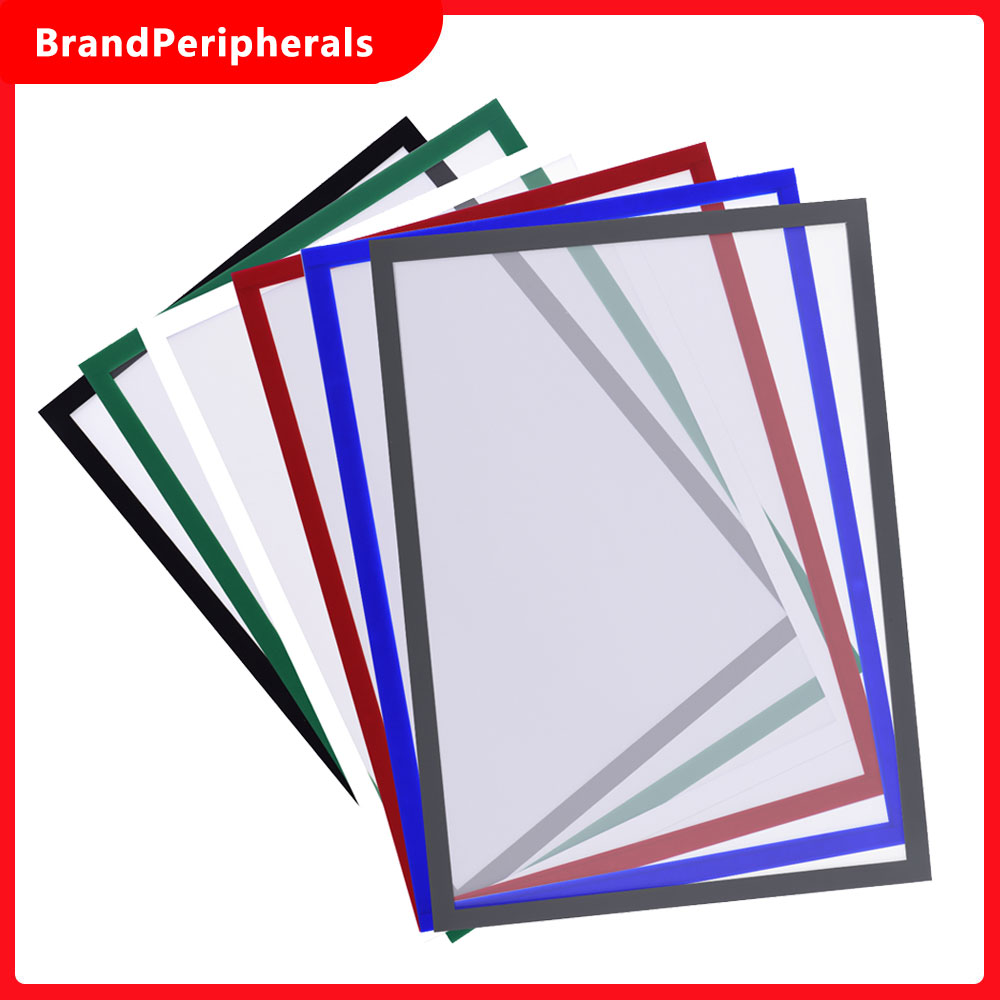 Magnetic File Frame Transparent PVC Document Display Frame for A4 Size Letter Paper Photo Picture Work Schedule