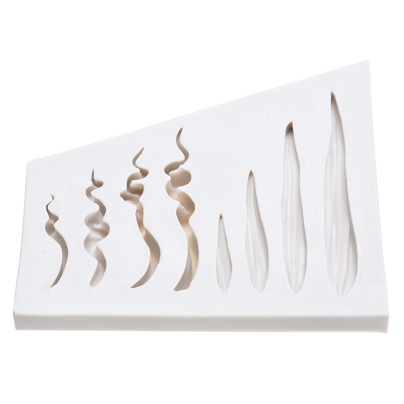 Hair Styling Silicone Mold 3D Doll Clay Hair Making Mold DIY Fondant Cake Clay Modeling Mold Tool Handicraft Supplies Reusable