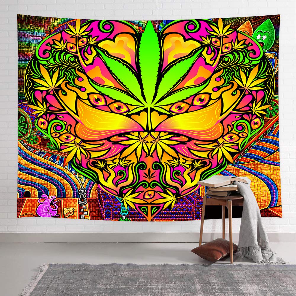 Simsant Trippy Psychedelic Tapestry Kissing Lovers Art Wall Hanging Tapestries for Living Room Home Dorm Decor: 2TGTZYAY287