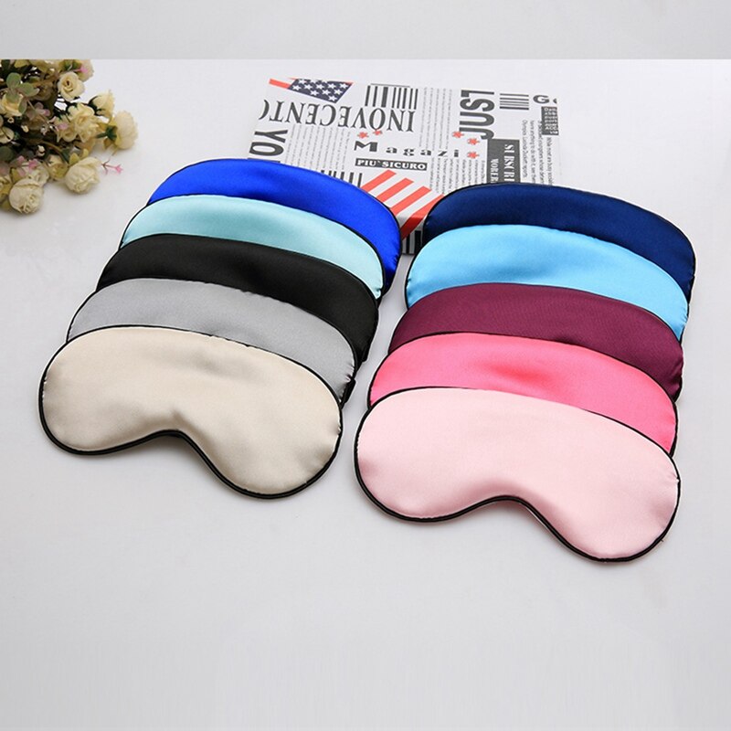 Pure Silk Double-Side Shading EyeShade Sleeping Eye Mask Cover Eyepatch Blindfolds Eyeshade Health Sleep Shield Light