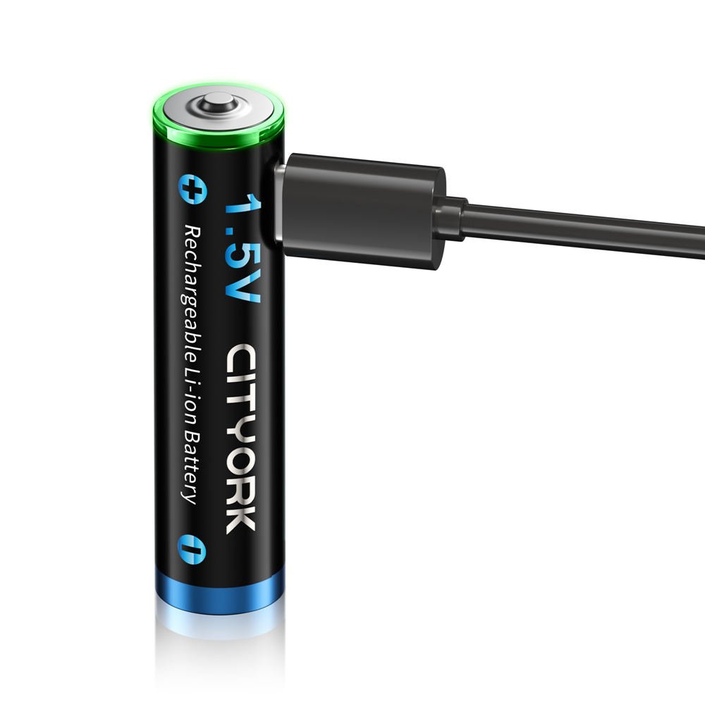 Reale Kapazität 1200mwh 1,5 v usb aaa Lithium-Akku aaa Lithium-Ionen-Akku + USB-Kabel niedrige Selbstentladung aaa Batterie