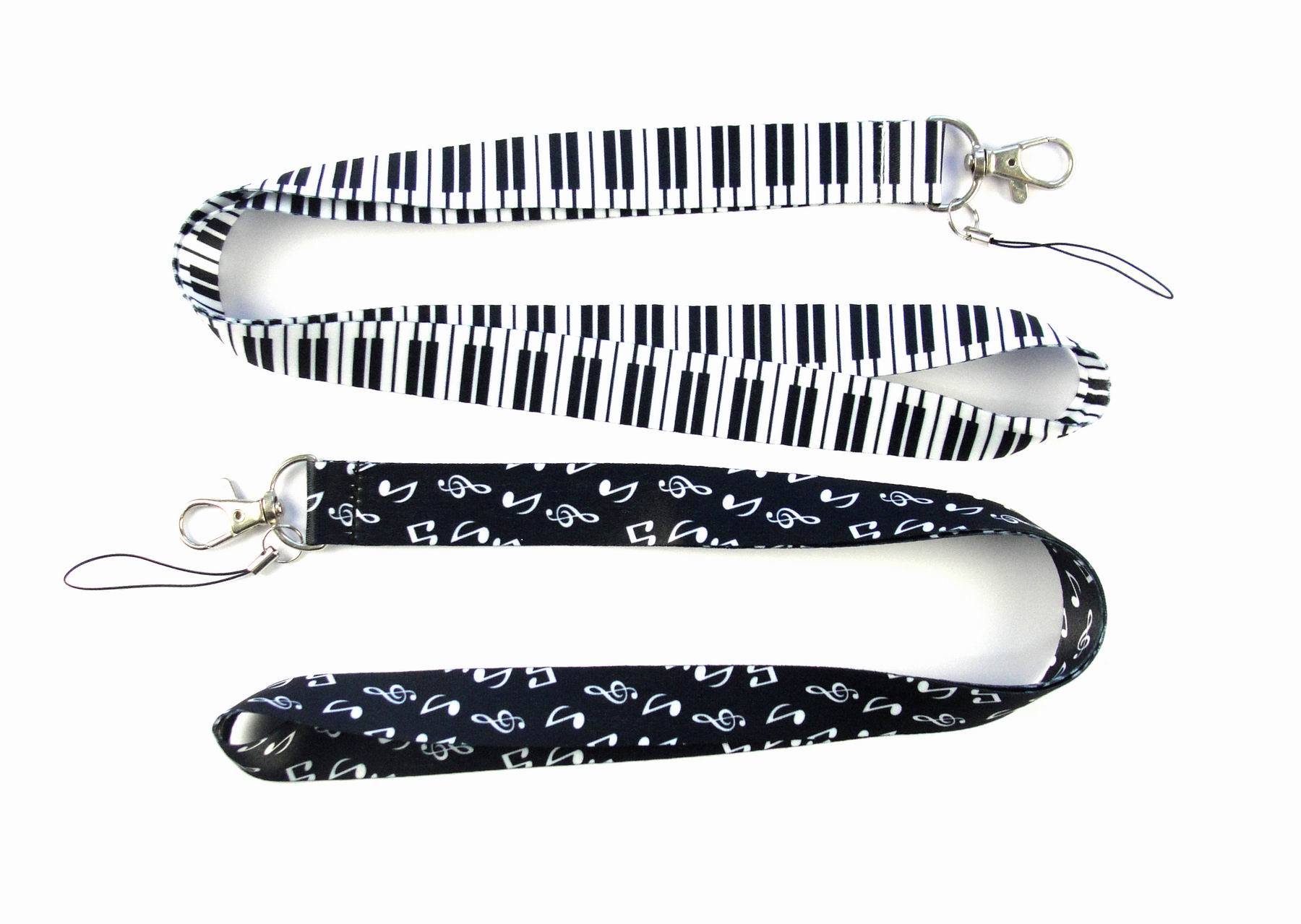 40Pcs Piano Muziek Nek Lanyards Voor Mobiele Telefoon Accessoires Leuke Telefoon Bandjes Lange Lanyards Voor Sleutels Id-kaart