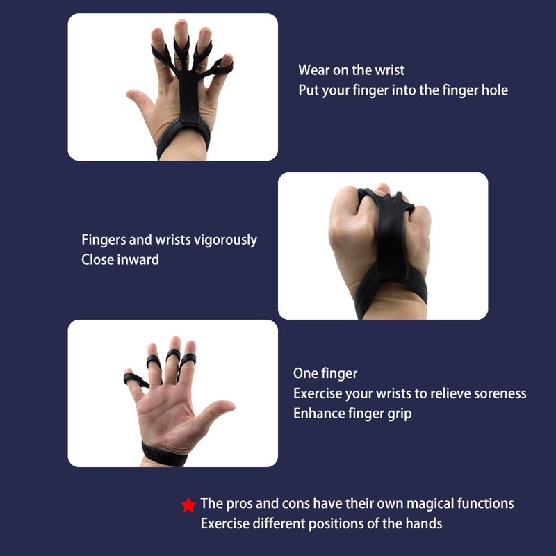 Hand Grip Strengthener Adjustable Hand Gripper with Upgraded Finger Stretcher Hand Exerciser for Athletes Rehab Therapy