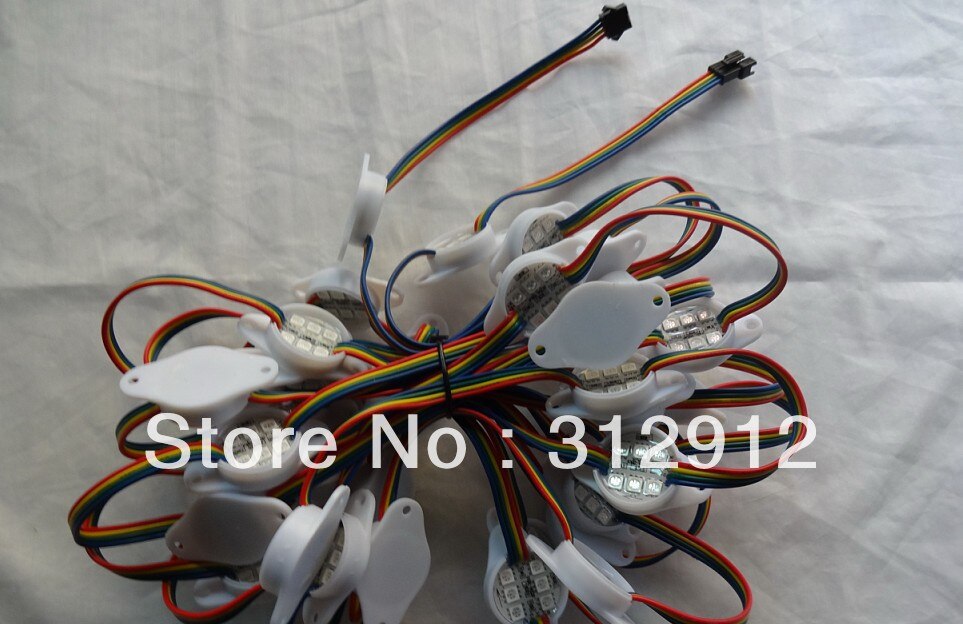 20 stücke DC12V 6 LEDs WS2801 LED-Pixel-modul; 30mm durchmesser; ip68