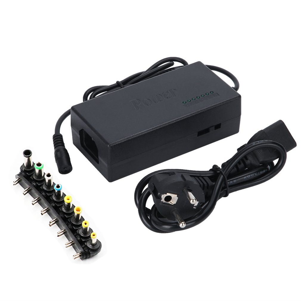 96W Universal Power Charger Charging Adapter AC 110V/240V For Laptop Notebook With 8 Different Size Detachable Plugs