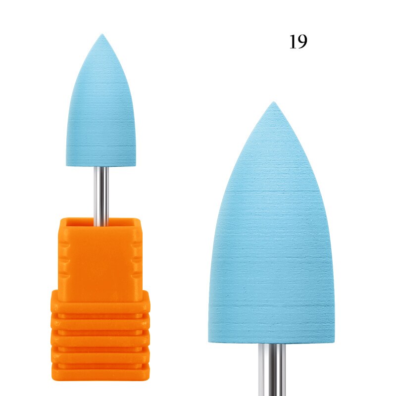 Brocas para uñas amoladora de silicona para esmalte de uñas cortador rotatorio de cutícula para manicura herramientas eléctricas Accesorios
