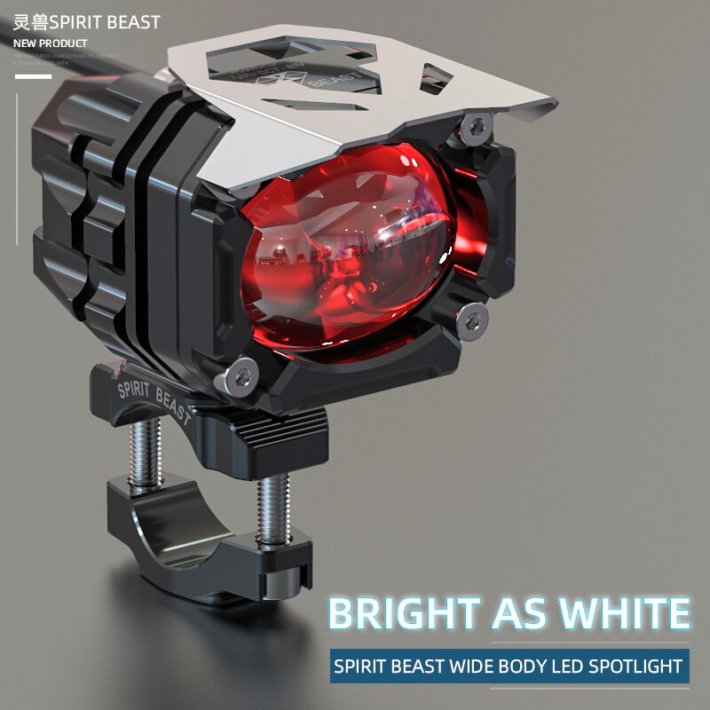 SPIRIT BEAST Motorcycle Lighting Accessories Spotlight LED Highlight off-road Motorcycle Universal Auxiliary Strobe Light Spotli