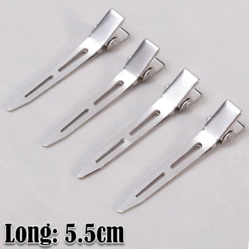 Pinzas de Metal para el cabello para estilismo, seccionamiento, salón , horquillas, raíz del cabello, herramientas de Clip esponjosas DIY, accesorios para el cabello: XXS / YELLOW