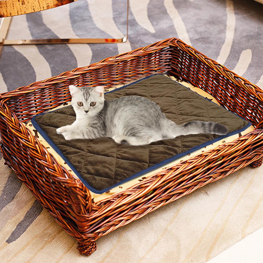 Dog Bed Self Heating Pads Upgrade Silent 5-layer Plush Winter Warm Pet Blanket Mat For Small Medium Dogs Cats Pet Supplies