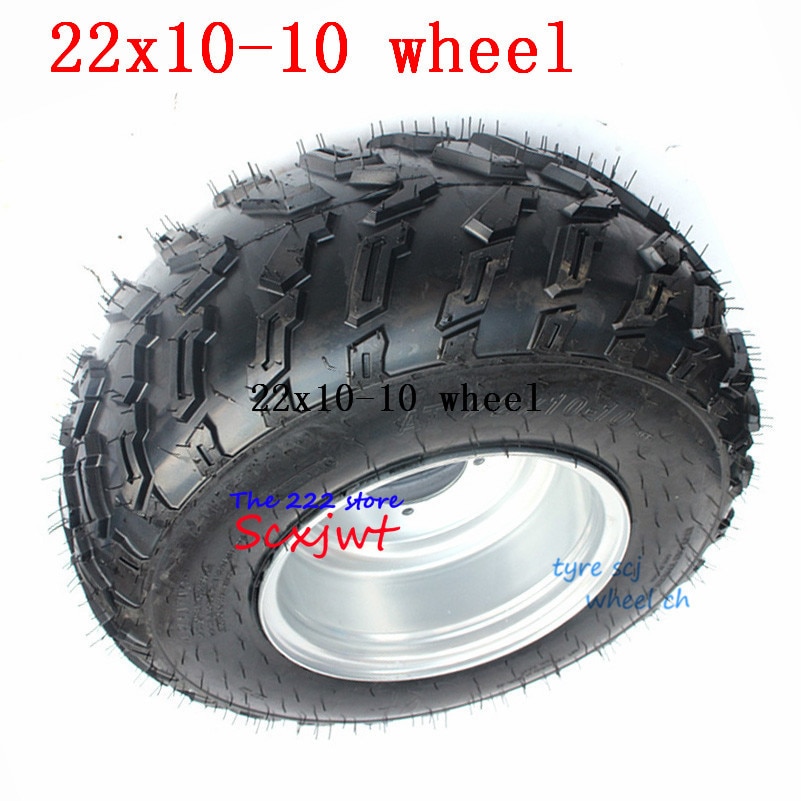 22x10-10 4Ply Snow / Mud Tire Lawnmower Garden Tractor ATV Buggy Go Karts Vacuum Tyre and Wheel Hub 22x10.00-10 Wheels