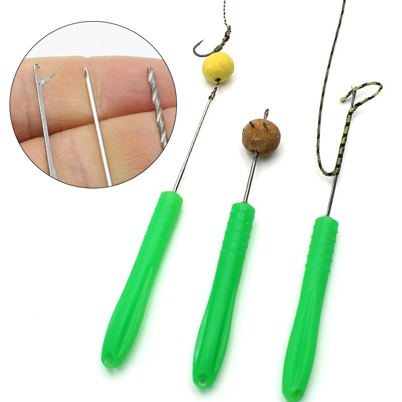 Outils de pêche à la carpe, bouillettes, aiguille d'appât pour carpe, plate-forme de pêche, fabrication d'aiguilles d'épissure, accessoires de forage, 3 pièces