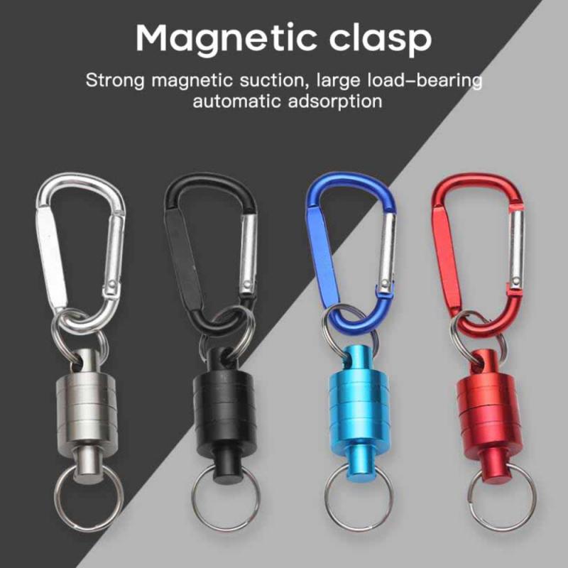 Sterke Magnetische Karabijnhaak Draagbare Outdoor Vissen Bergbeklimmen Release Lanyard Sterke Trein Release Gesp Draagbare Gereedschappen