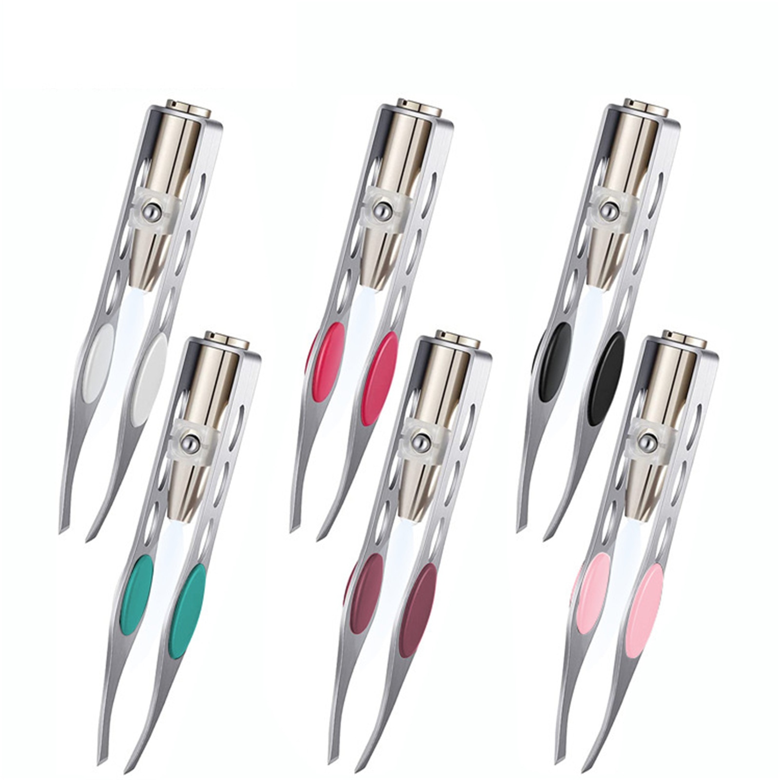 Dalse – pince à épiler avec lampe LED, Mini pince à épiler pour sourcils, maquillage, outils de beauté, épilation, coupe délicate
