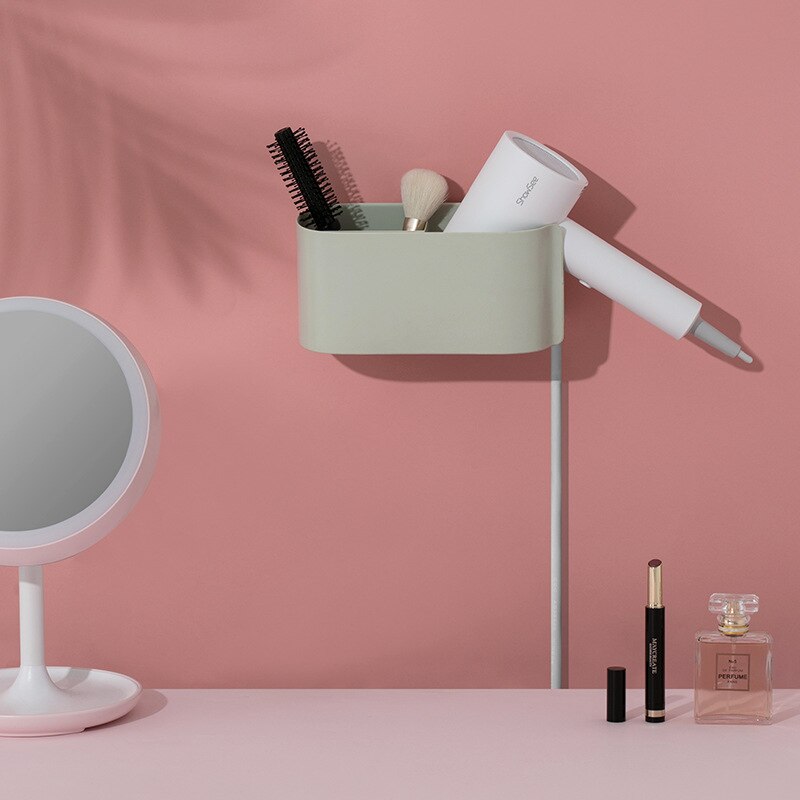 Duży kaliber dmuchawa stojak łazienka wodoodporna multi-krata bez gwoździ ściana ssąca typ półka łazienkowa