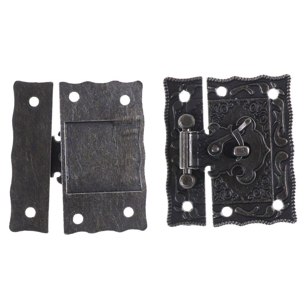 1PCS Box Suitcase Toggle Latch Buckles,Wooden Box Lock,Bronze Tone,Home DIY,Wood Working,Antique Lock 51mm*43mm