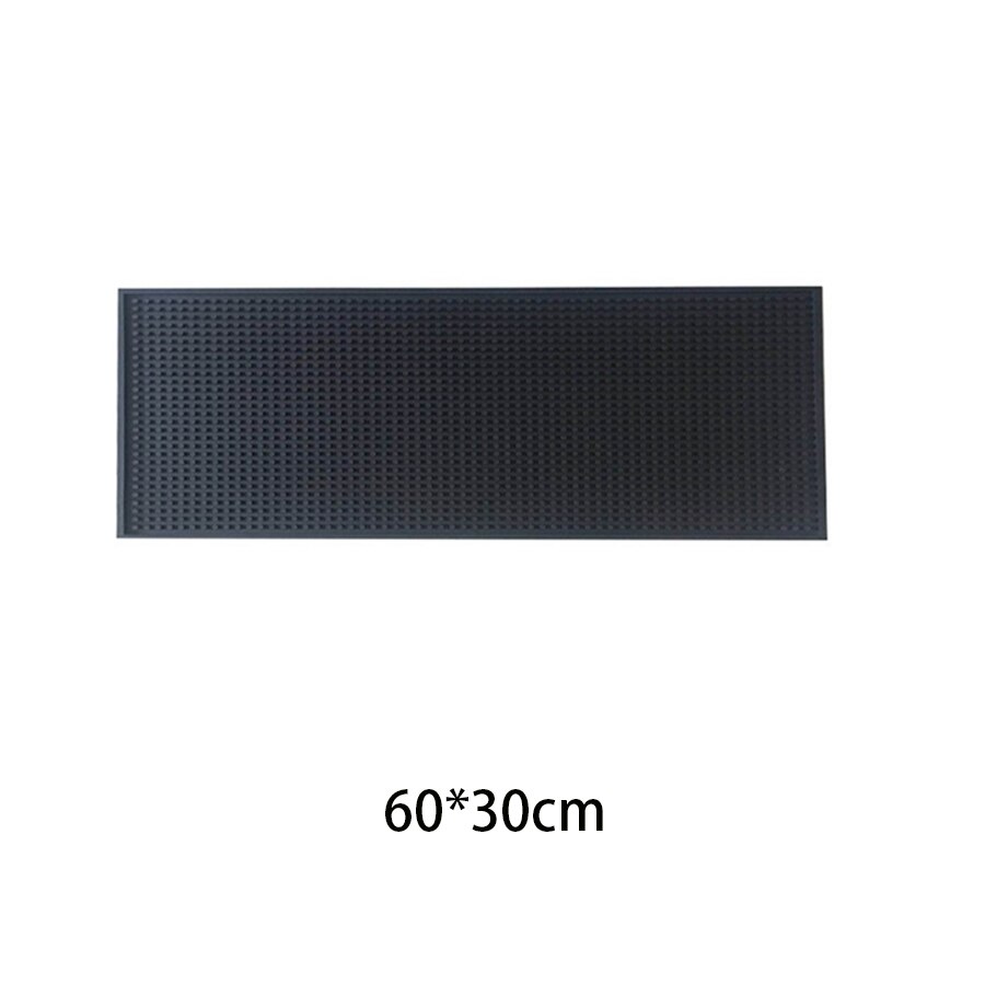 OEM service soft eco-friendly silicone PVC rubber bar mat: 60-30cm