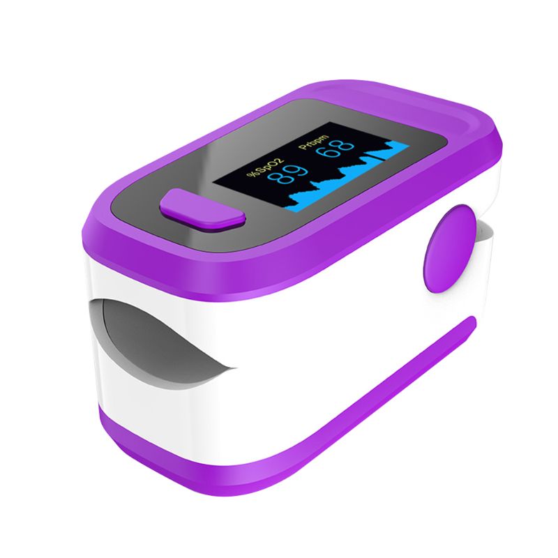 Mini Protable Finger Clip Pulsoximeter Herz Rate Blut Sauerstoff Sättigung SpO2 Monitor Familie Aerobic Übung Messen Activit: Purple White