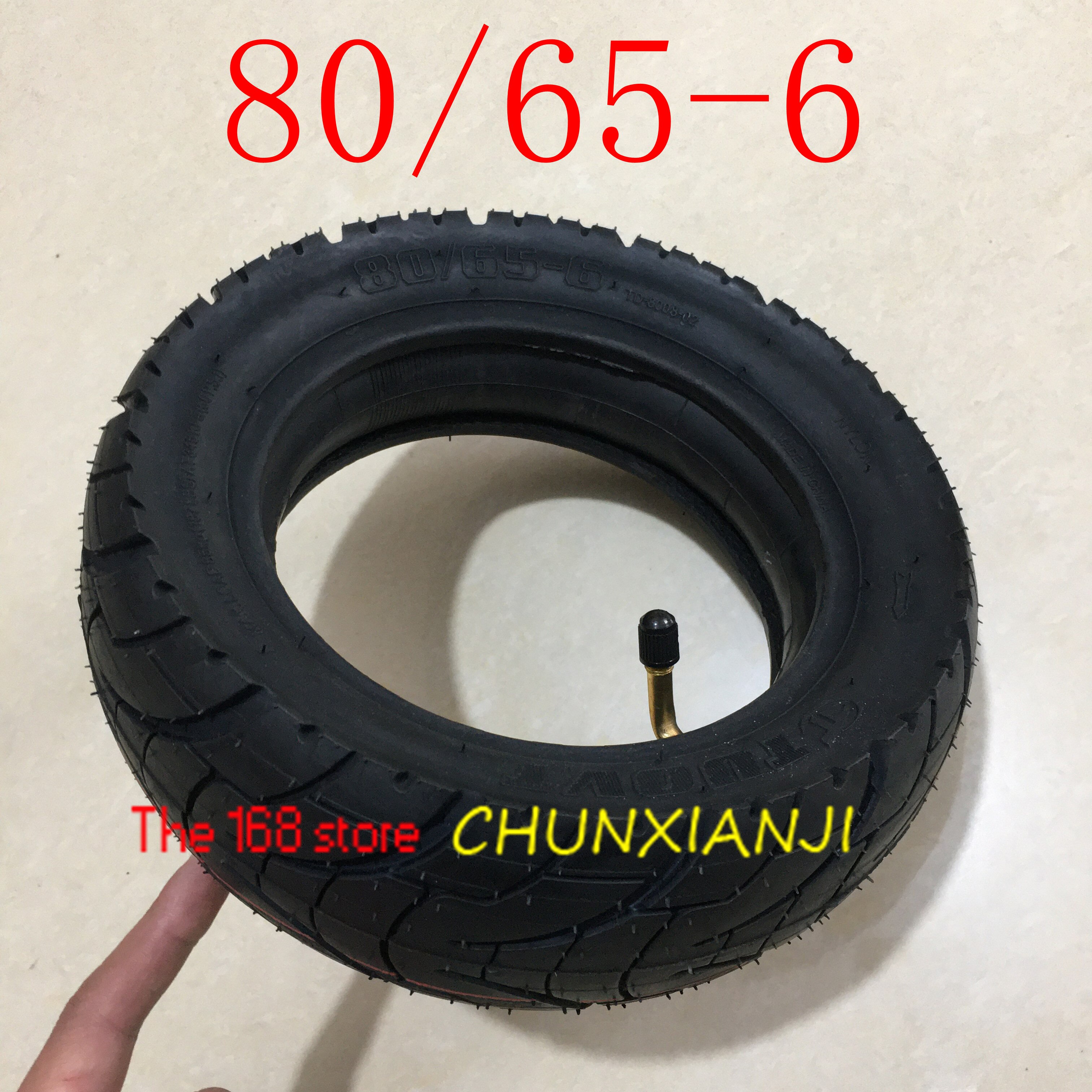 Storlek 80/65-6 däck innerrör 10 x 3.0-6 inner yttre däck för elektrisk skoter hastighetskänsla 10 noll 10x 10 * 3.0