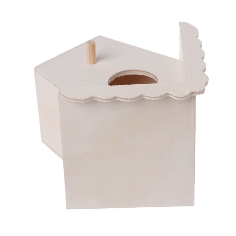 Nest House Bird Box Wood Canary Nest Pans Box Bird Nest Breeding Boxes For Wooden Cage Fixing Parts Supply