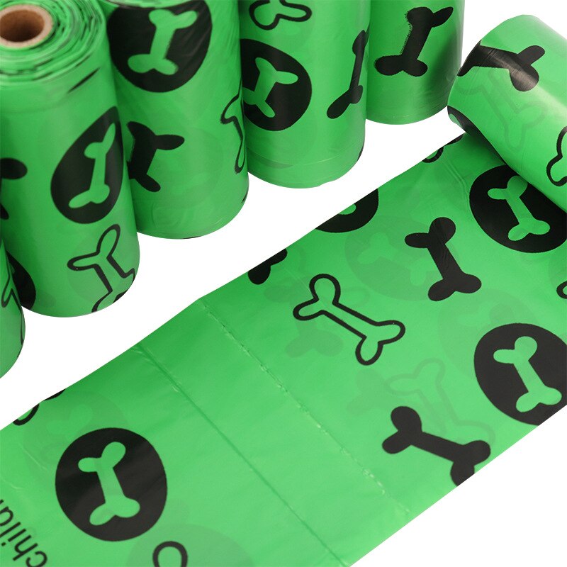 Christmas Special Style Dogs Poop Bag Biodegradable Dog Poop Bags Pet Waste Bags Clean Up Refill Rolls Pet Poop Bags 8 Rolls