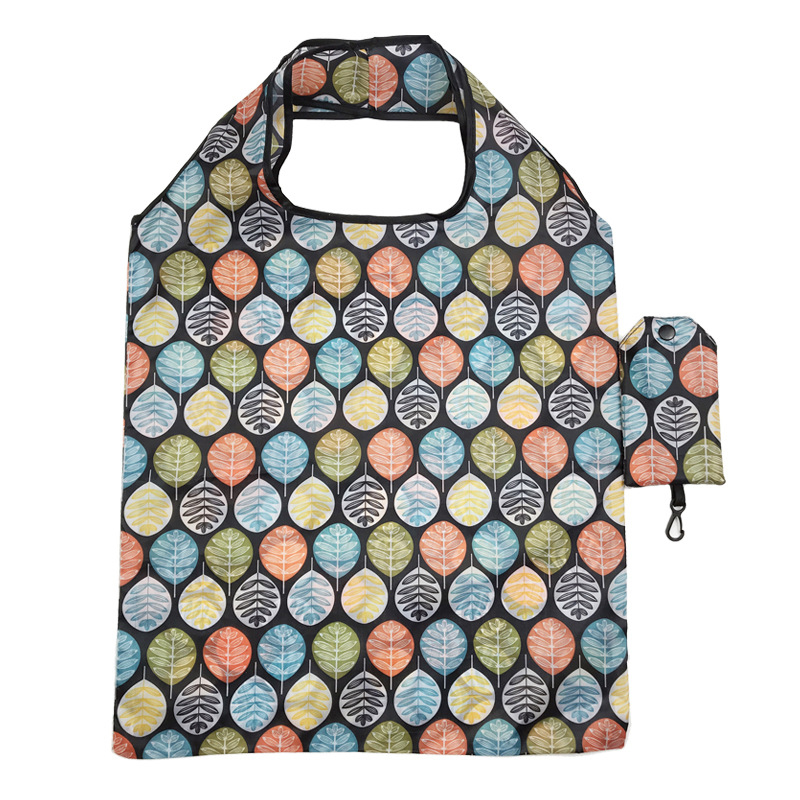 Mode Print Opvouwbare Eco-Vriendelijke Boodschappentas Draagtas Opvouwbare Handtassen Met Grote Capaciteit Voor Boodschappentas: Marineblauw