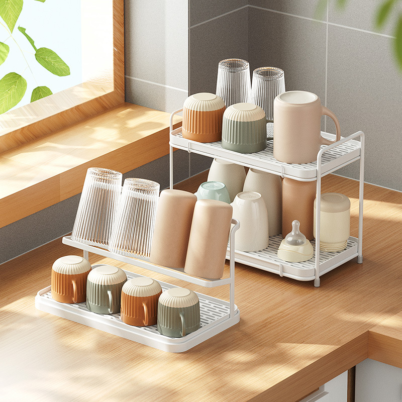 Coffee Cup Stand Cup Rack Multifunctional Storage Rack Household Removable Non Slip Mugs Cups Organizer Cup Drying Rack