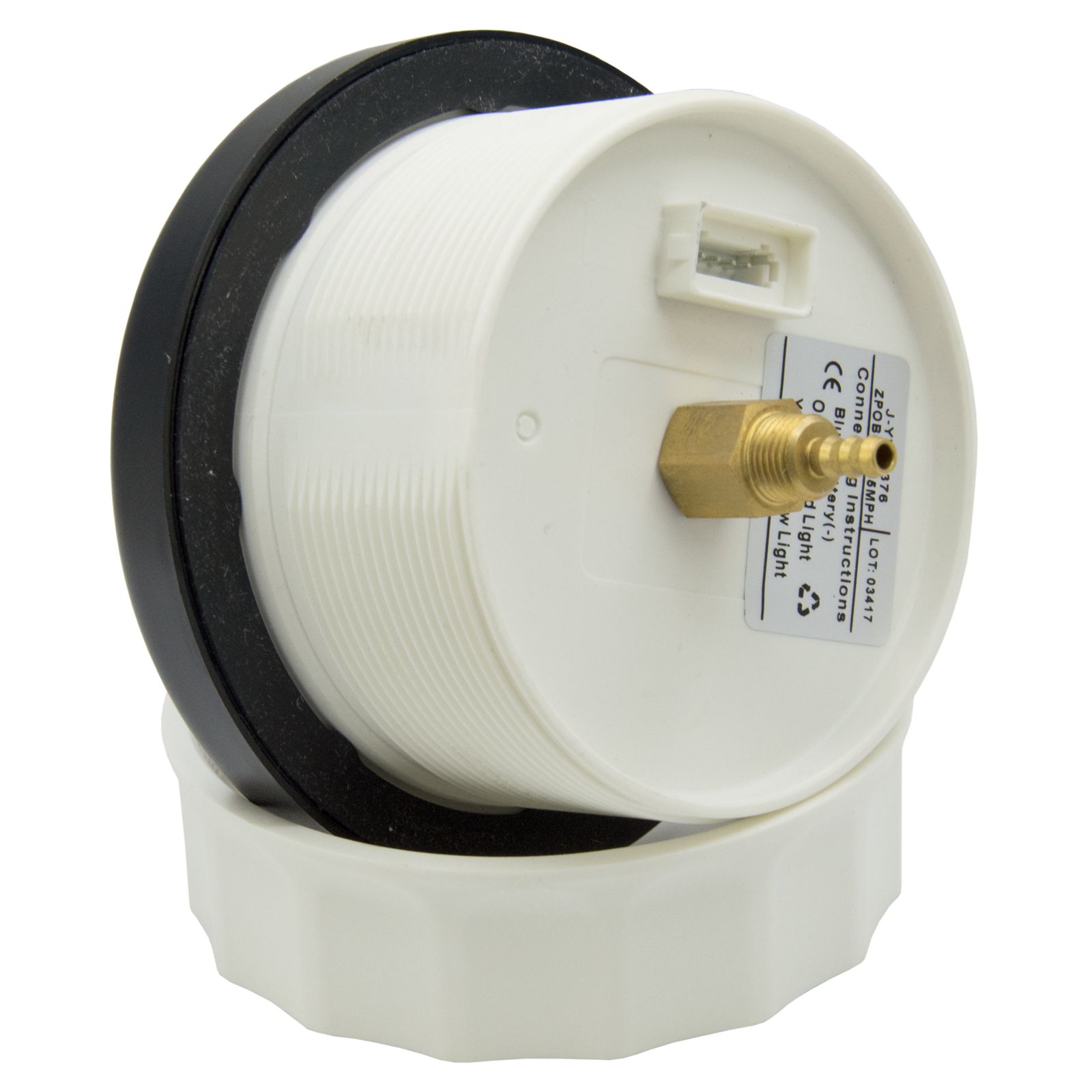 KUS-Medidor de velocidad para barco, velocímetro de presión marina, tubo Pitot, señales de presión de 0-35MPH, 85mm