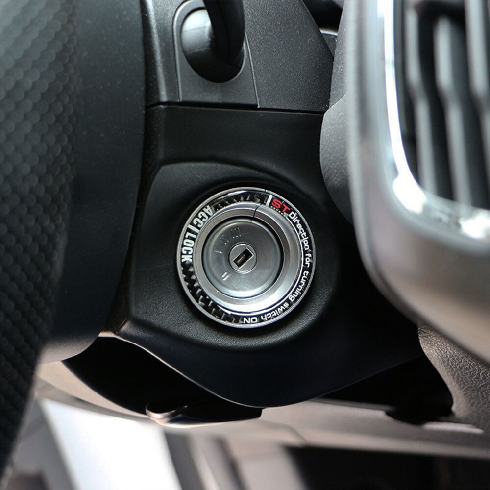 Daefar Car Ignition Key Switch Ring Trim Key Hole Circle Sticker for Ford Focus 2 3 4 MK2 MK3 MK4 Kuga Escape Everest Mondeo