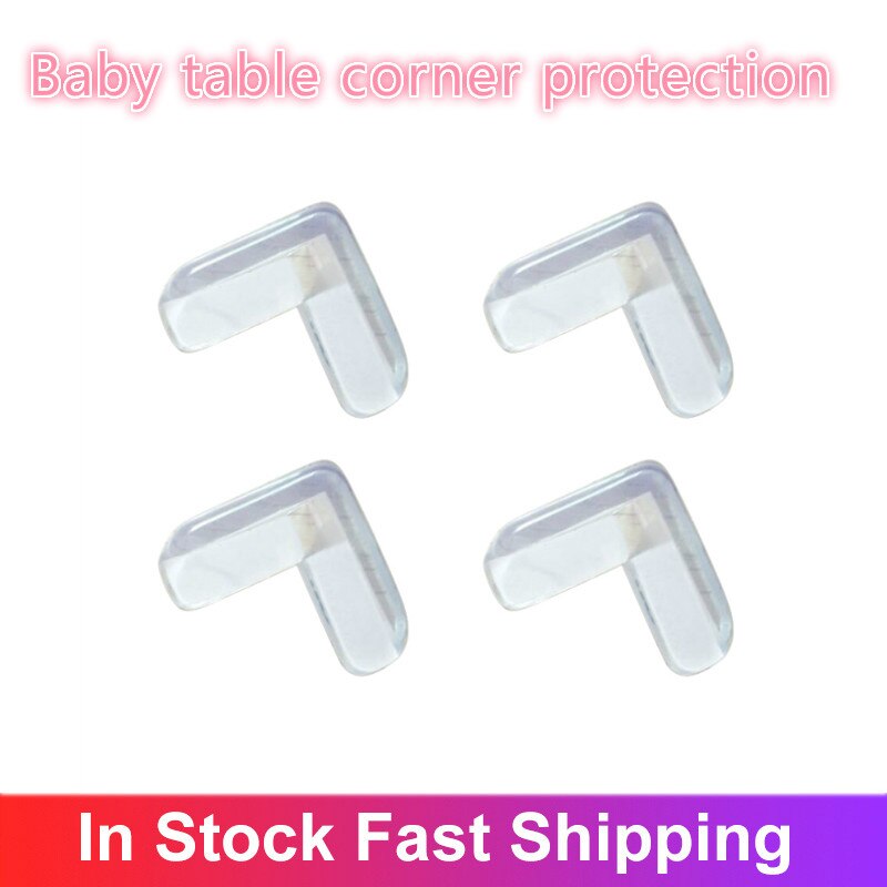 Protecteur de sécurité en Silicone en forme de L pour bébé, coin de Table pour enfants, bord anti-collision, housse de protection pour bébé, 1/4 pièces