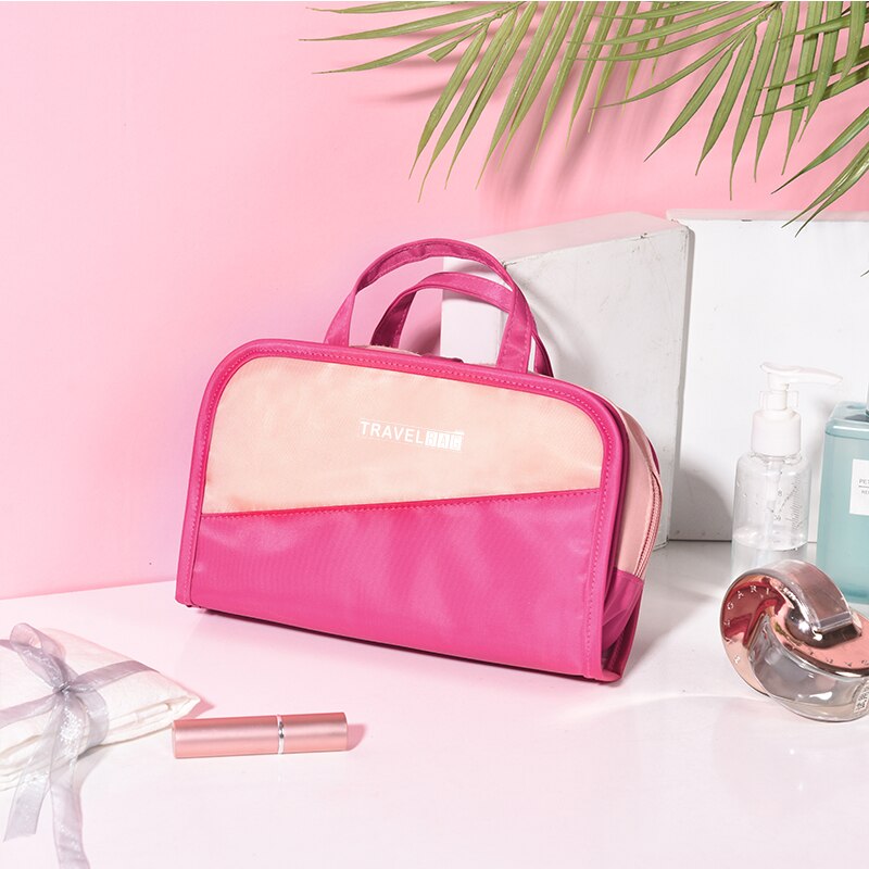 Leuke 2 In1 Cosmetische Tas Waterdichte Pvc Make Borstel Tas Vrouwen Reizen Beauty Pouch Make Up Organizer Make Gevallen Schoonheid tassen