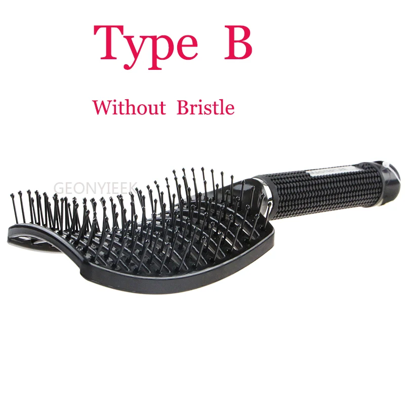 Hair Scalp Massage Comb Bristle Nylon Hairbrush Wet Curly Detangle Anti-Static Hair Brush Salon Hairdressing Style