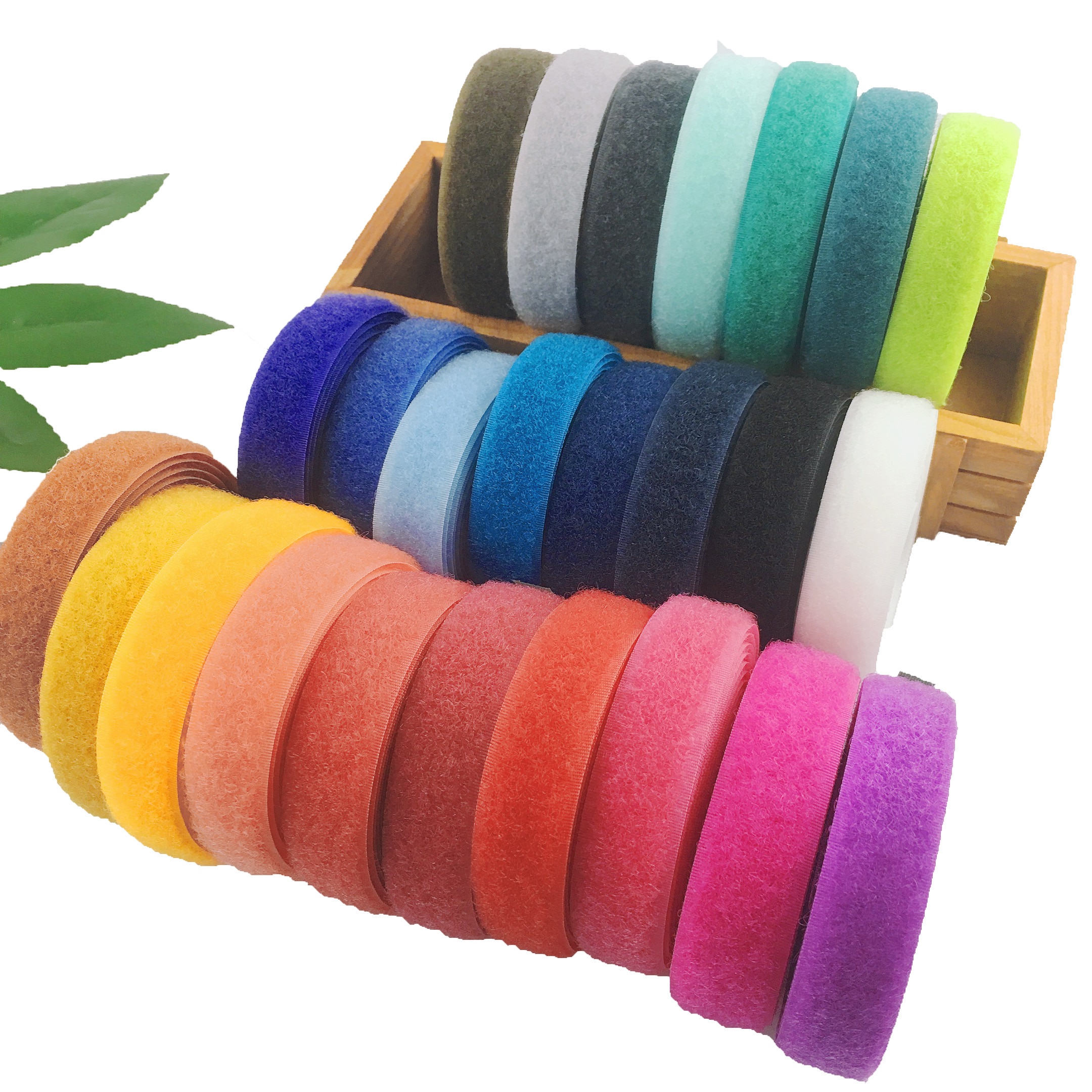 20mm 2 metri coppia gancio colorato e chiusura ad anello nastro colorato fascette accessori per cucire