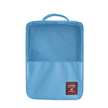 Neue Reise Wasser nachweisen unisex Reise Handtaschen Frauen Gepäck Reisen Tasche Falten Taschen Sortierung Kleidung Schuhe Lagerung Tasche: Blau Schuhe Tasche