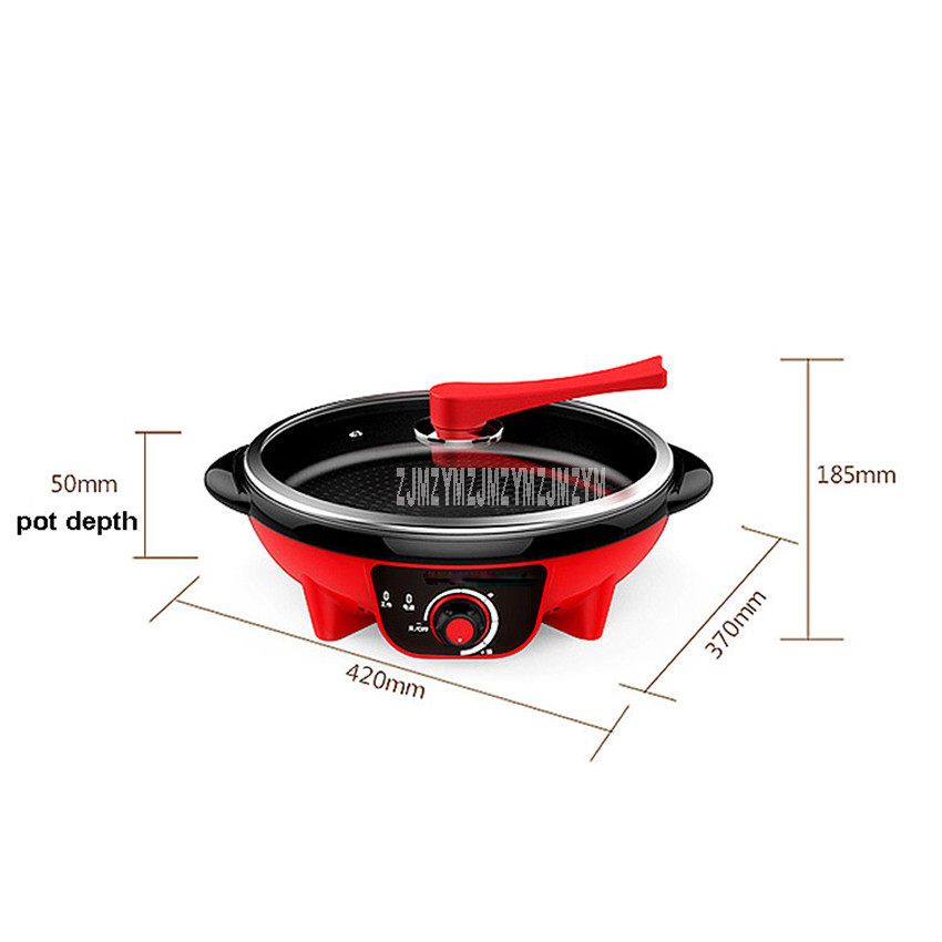 35cm Non-stick Electric Frying Pan Pancake Making Machine Maker Household Stir-frying Multifunctional Cooker Machine JG-J3502