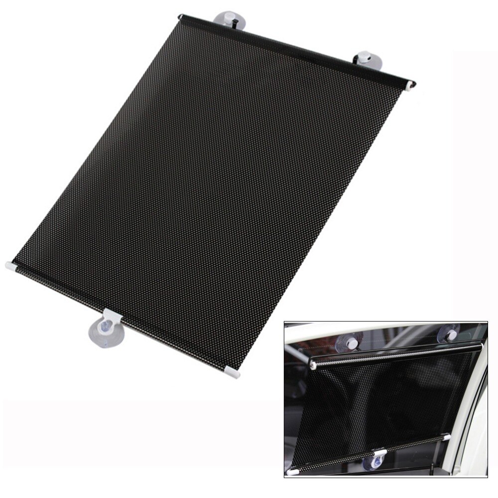 Sombrinha Capa de carro Windowshield Cortina Com Ventosa Universal Protetor Rolo Retrátil Sun sombra Sombrinha Coche