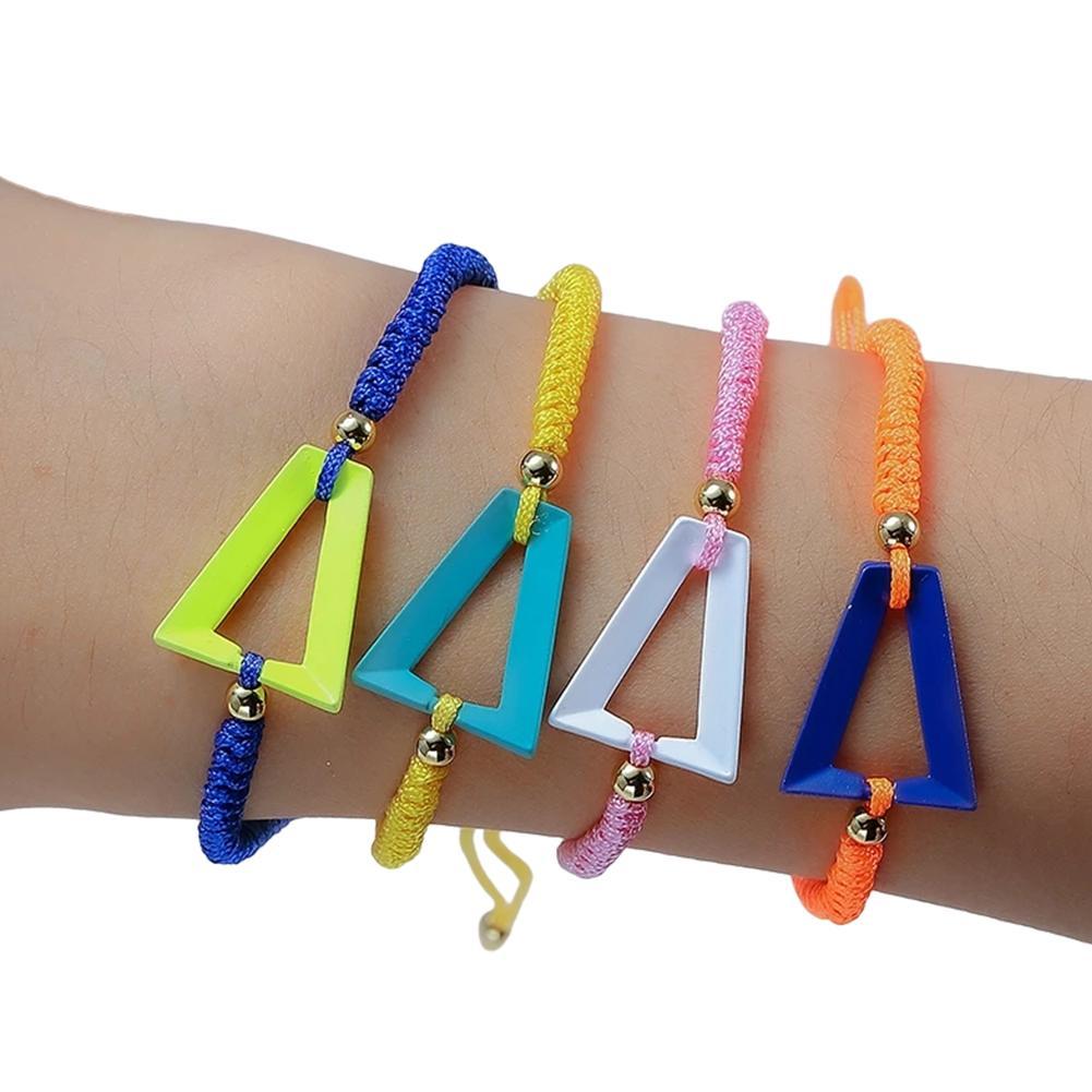 Einstellbar Neon- Regenbogen Dreieck Armbinde Für Frauen Männer Trend Chlidren der Armbinde Schmuck Geburtstag