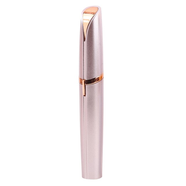 Electric Face Mini Eyebrow Shaver Razor Eyebrow Hair Remover Epilator Instant Painless Portable Epilator Shaving Eyebrow Trimme: gold
