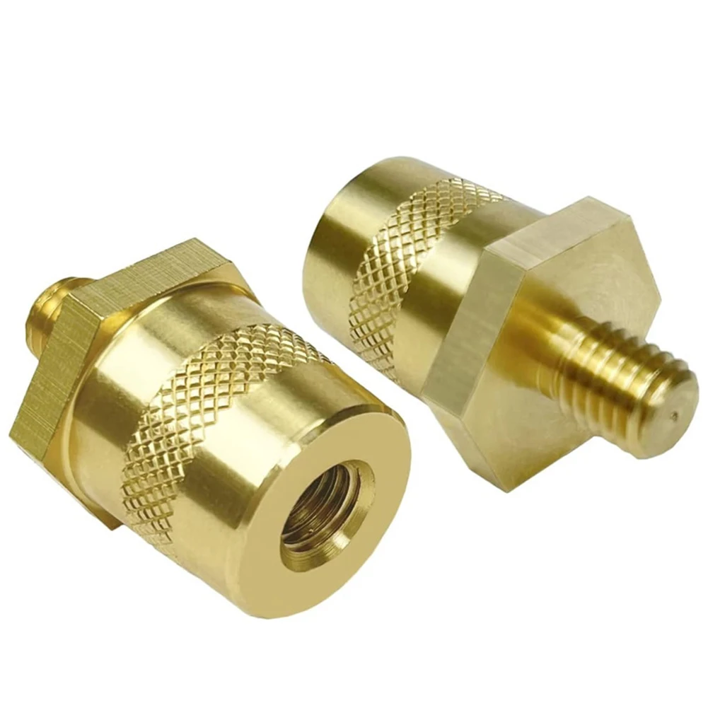 1 par de adaptador de poste de batería, conector de Terminal de batería de latón, rosca M6, adaptador de Terminal de conector de poste de batería positivo y negativo