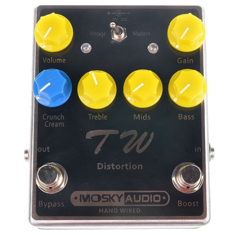 MOSKY Gitarre Bass Effekt Pedal Bühne Audio TW Verzerrung Kondensatoren Widerstände IC UK Gitarre Teile &amp; Zubehör