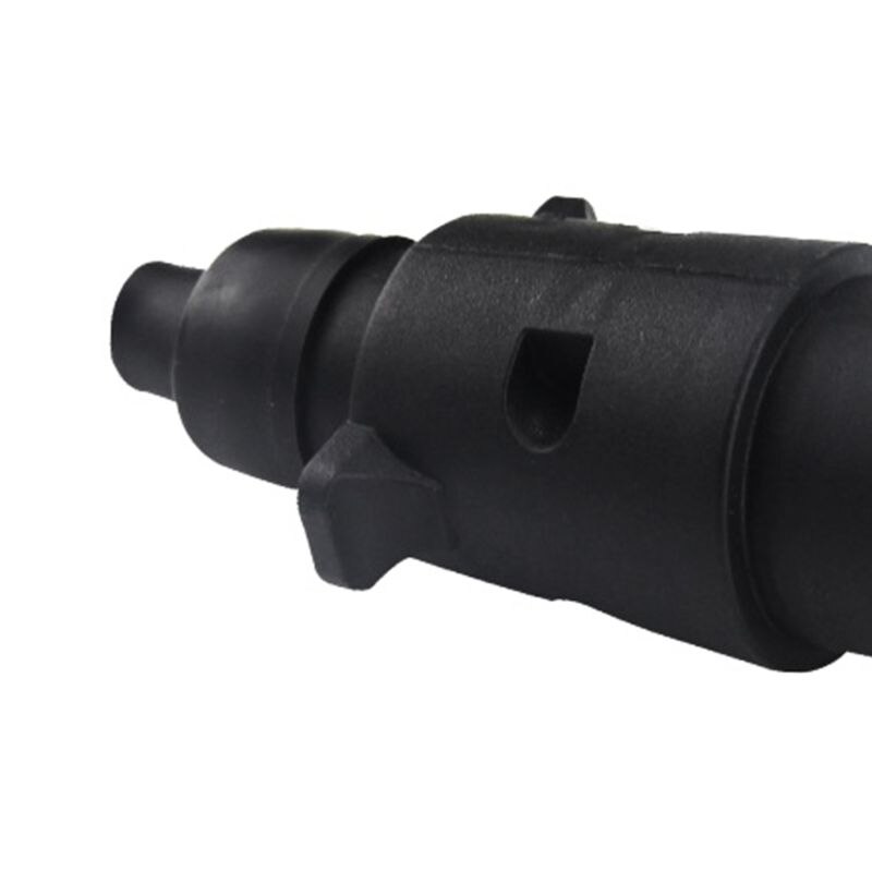 Conector de clavija de plástico para coche, 12V, 7 vías, redondo, estándar europeo, 7 enchufe con pines, enchufes para remolques RVs E7CA