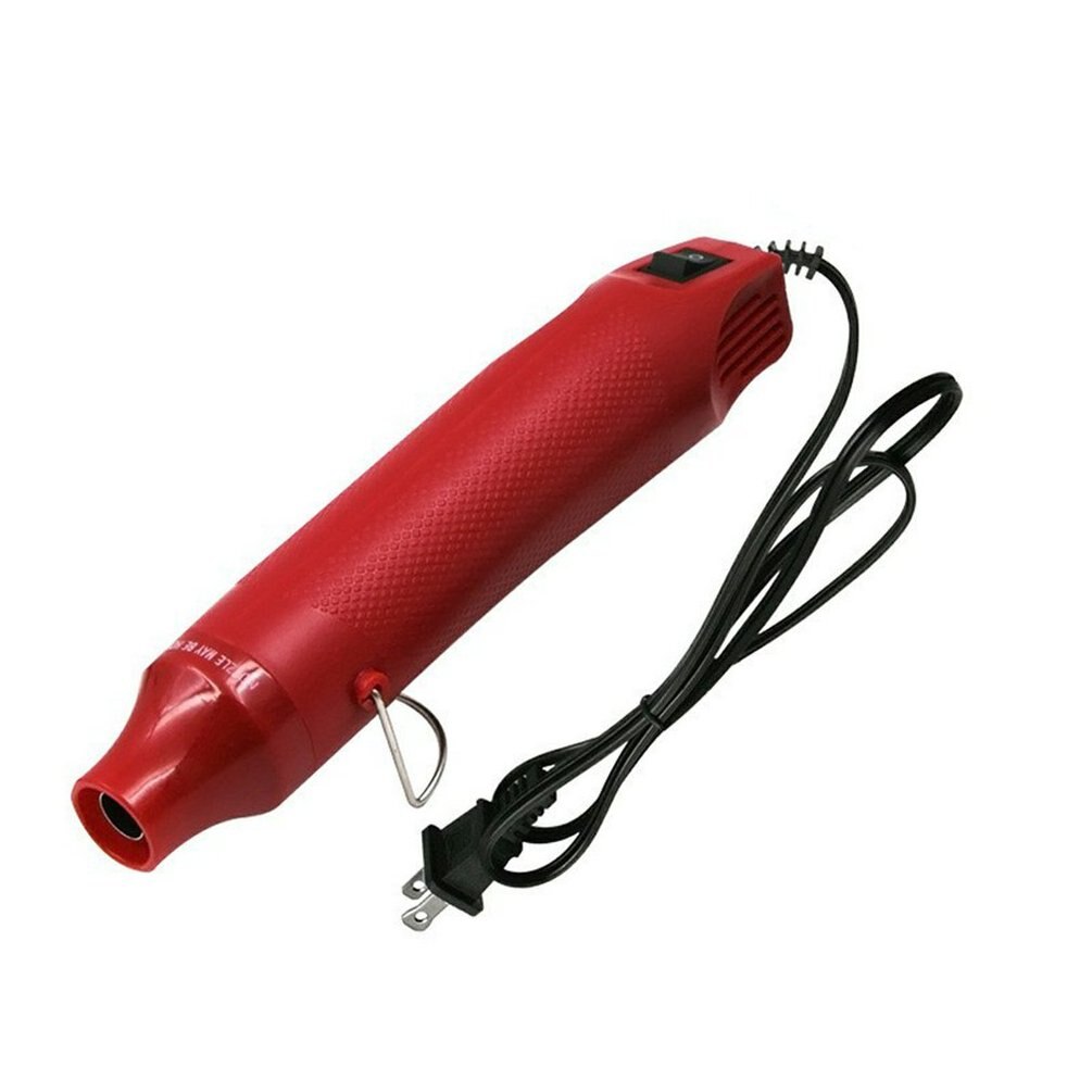 110V/220V Air Gun Thermal Heat Gun Handheld Heat Shrinkable Film DIY Embossing Electric Power Tool EU/US Plug Air Gun: EU plug / red