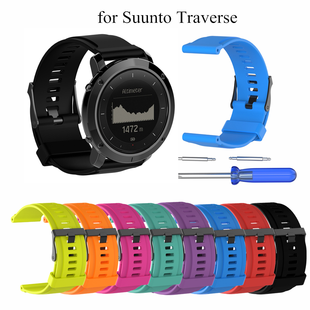 Correa de reloj para Suunto Traverse, correa de repuesto para exteriores, pulsera deportiva para Suunto Traverse, accesorios de reloj inteligente