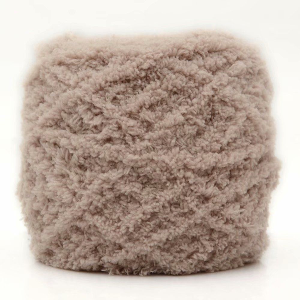 Household Products Hand Knitting Baby Hand-made Wool Crochet Coral Wool Yarn: light coffee