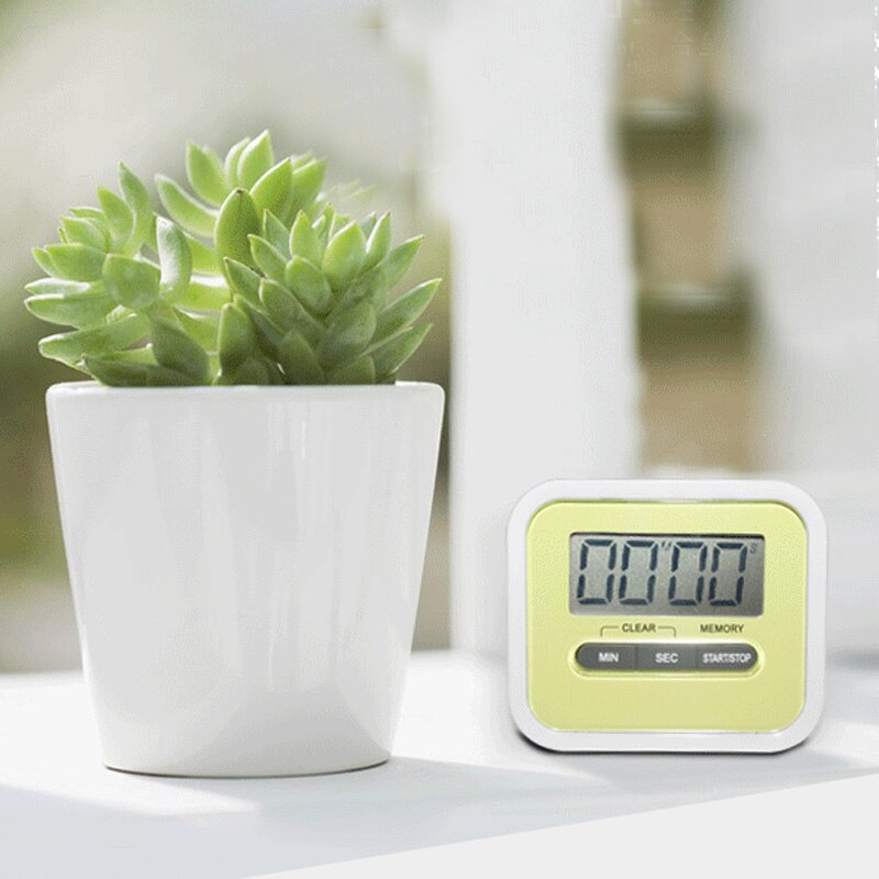 Five Colors Magnetic LCD Digital Kitchen Countdown Timer Alarm Kitchen Timer Practical Cooking Count Up Timer Loud Alarm Clock