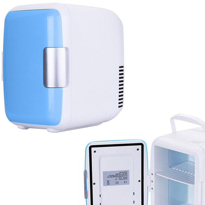 Car Portable Refrigerator Freezer 12V in Blue and Pink for Camping Driving 4L Mini Travel Refrigerator Cooler Warmer