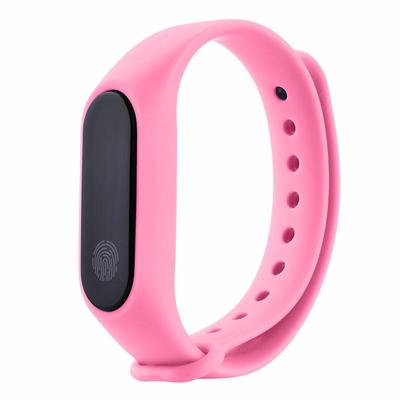 Wristband M2 Smart Bracelet Heart Rate Bracelet Waterproof Sport Fitness Band Stepcount Message Smart Loop Watch Alarm Clock: Pink