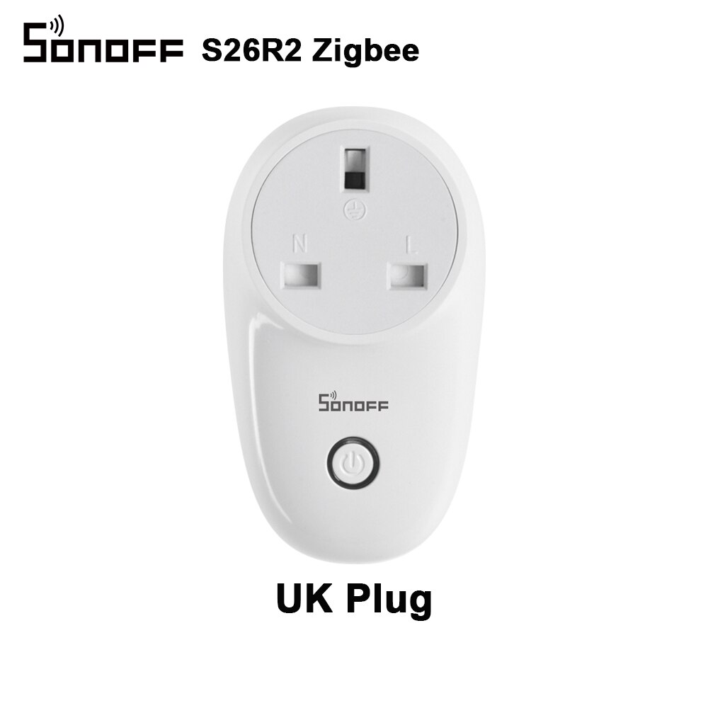Sonoff  s26 r 2zb zigbee socket plug smart home plug 16a uk/ de/ fr voice remote control switch works with sonoff zb bridge alexa: S26 r 2zb uk